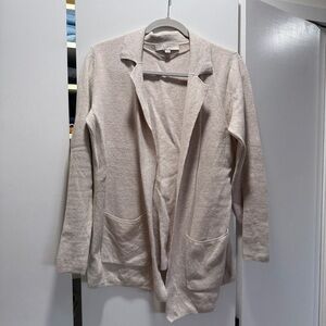 LOFT Beige Open Front Cardigan